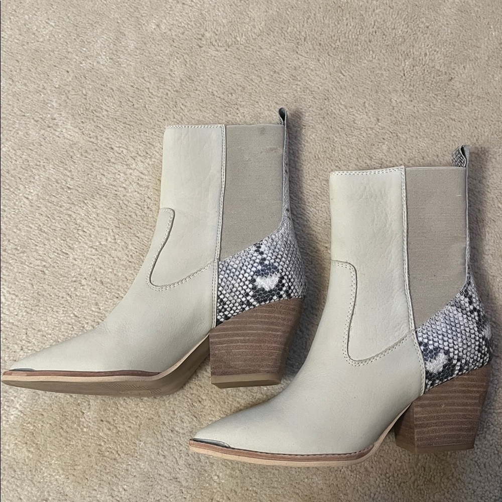 Vintage Havana Mid Calf Leather Boot